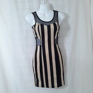 Vintage Wet Seal - Body Con Mini Dress - Mesh Cut outs - Size XS